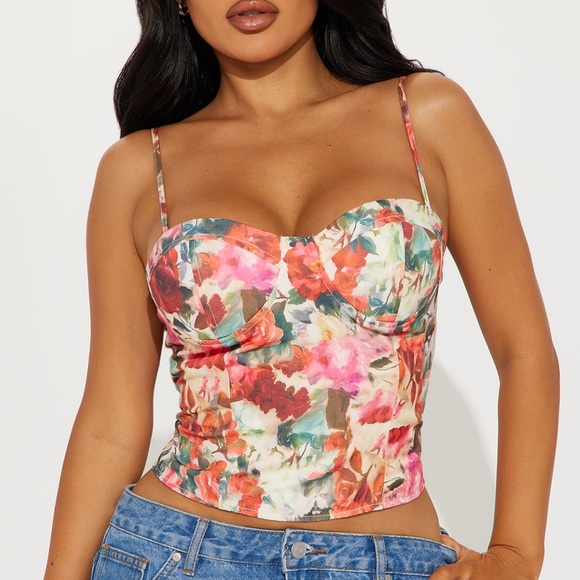 Floral cami top - Picture 3 of 4